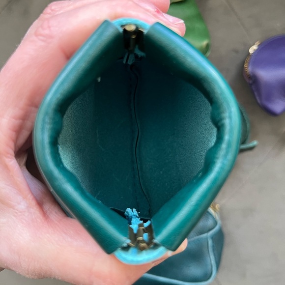 Lot of 5 Portland Leather Goods Accessories in Blues, Greens, Purple - Picture 9 of 13